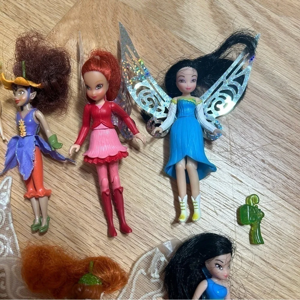 Disney Fairies Tinkerbell & Friends Pixie Hollow Bundle Lot Flutter Wings
